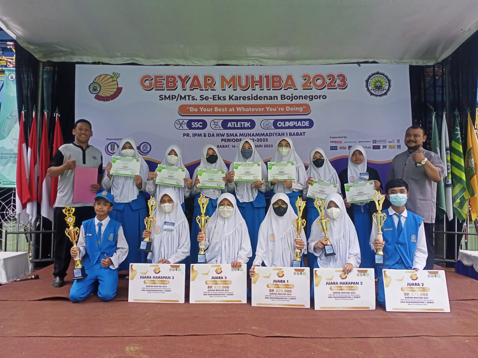 SMP Muhammadiyah 9 Bojonegoro Sabet Juara Umum dalam Gebyar MUHIBA 2023